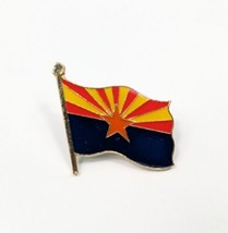 Arizona State Flag Pin Hat Tac Backpack Flair AZ Gold Tone - £3.91 GBP