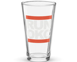 RUN OKC 16 oz Shaker Pint Glass Oklahoma City Basketball Drinking Glass - £18.68 GBP