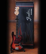 Miniature Bass Replica Of A Fender Jazz 3-Color Sunburst From Axe Heaven,, 002. - £37.89 GBP