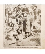 1904 Firemen Rescue The Living From The Chicago Iroquois Theater Fire DWNN5 - $41.35 CAD