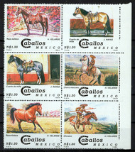 Mexico 1893 MNH Horses Caballos Equine Zayix Stamps 0125M0190M - $11.12