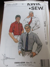 ""Men's Classic Button Down Shirt"" - Kwik Sew Pattern - Size 34 - 40- New - £6.68 GBP