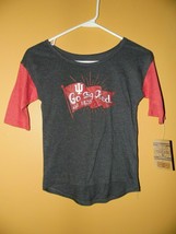 Indiana Hoosiers girls T-Shirt Top Shirt Size-Medium 7-8 NWT Go Big Red - £8.30 GBP