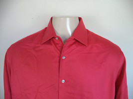 Men&#39;s Red Geoffrey Beene Dress Shirt. 17 (36/37). 55% Cotton/ 45% Polyes... - $21.67 CAD