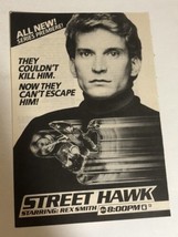 Street Hawk Tv Guide Vintage Print Ad Rex Smith Joe Regalbuta Tpa7 - £4.72 GBP