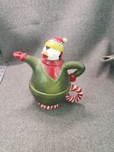 Debbie Mumm Holiday Tea for One Penguin Teapot Mug Set Color &amp; Joy - $9.50
