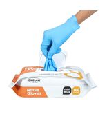 OMELAW Blue Nitrile Gloves Large Powder-Free Latex-Free 100 Pack Size L - $242.21 MXN