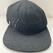 Los Angeles The Hundreds Wool Blend Snapback Hat Cap Black - £27.70 GBP