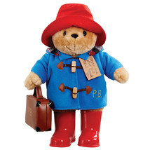Paddington Bear with Boots Embroidered Coat &amp; Suitcase Large - £59.04 GBP