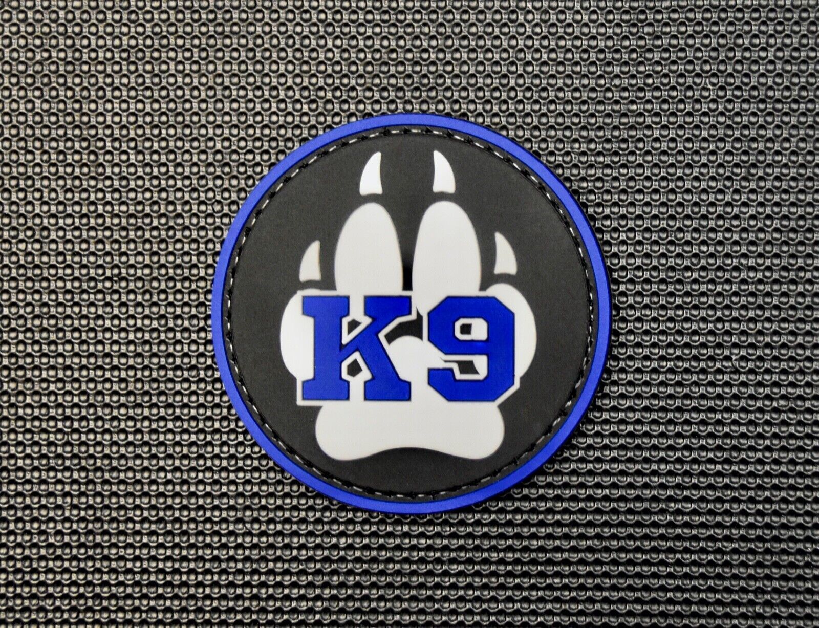 K9 Paw PVC Rubber Patch Police Sheriff Dog Handler Harness Thin Blue Lin... - $7.57