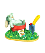 Charming Tails Silvestri GARDENING BREAK Bunny Rabbit Flower Pot Trowel ... - £6.86 GBP
