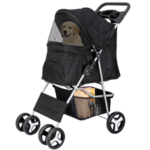 4 Wheels Pet Stroller Dog Cat Stroller for Small Medium Dog Cats Foldabl... - $79.70