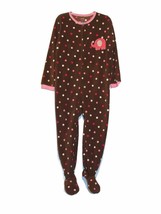 Carter&#39;s Girl&#39;s Polka Dot Elephant Fleece Footed Pajama Sleeper, Size 4 - $14.84