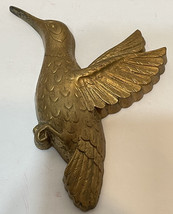 Vintage Homco Gold Hummingbird Replacement Wall Decor Plastic 5.5 x 3 in - $8.67