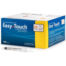 Easy Touch No Safety U-100 Thin Wall, 31G x ⁵⁄₁₆&quot; (1 mL)- 831165 Box/100 - $14.84