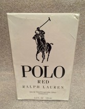 Ralph Lauren Polo Red Men Eau De Toilette EDT 4.2 fl oz 125 ml SEALED TE... - $59.99