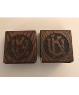 Handmade UK University of Kentucky? Carved Wood Bookends 4&quot; High Felt on... - $20.05 CAD
