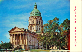 Postcard Kansa Topeka State Capitol and Building Tours Guides Daily 5.5 x 3.5 In - £3.88 GBP