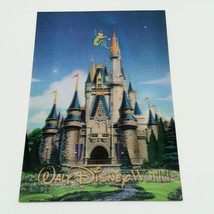 Walt Disney World 3-D Holographic Cinderella Castle PostCard Rare Lentic... - $12.07