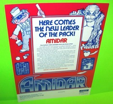 AMIDAR Original 1982 Video Arcade Game  Flyer Vintage Retro Art Promo - £25.92 GBP