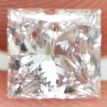Princess Shaped Diamond Loose Real Certified Natural Enhanced 0.91 Carat D/SI1 - £1,051.15 GBP