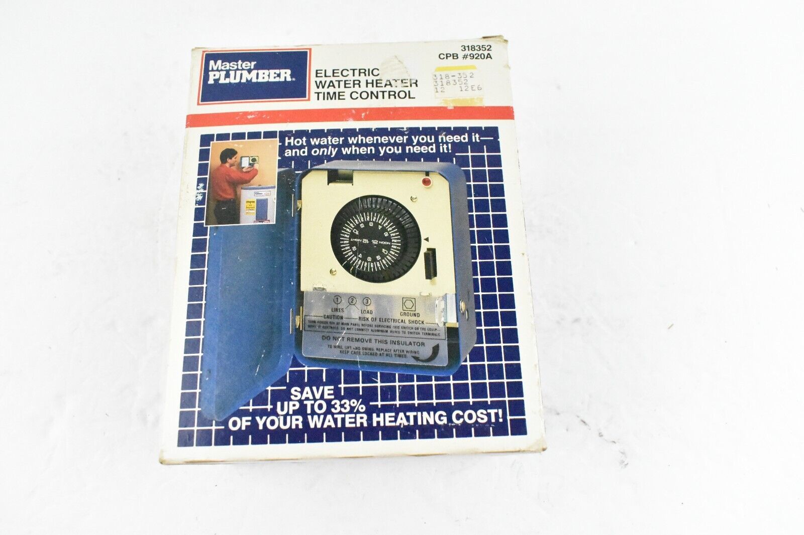 Master Plumber 318352 CPB#920A Electric Water Heater Time Control - $49.50