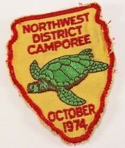 Vintage 1974 Northwest District Camporee OCT Boy Scout America BSA Camp Patch - £9.34 GBP