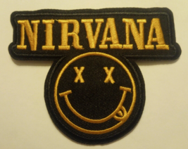 Nirvana~Nevermind~Seattle Grunge Rock~Embroidered PATCH~3 7/8&quot; x 3&quot;~Iron... - £3.70 GBP