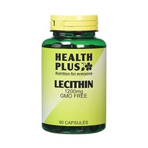 Health Plus Lecithin 1200mg Memory Plant Supplement - 90 Capsules  - $19.00