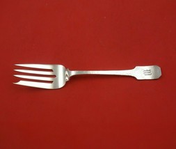 Norman Hammered by Shreve Sterling Silver Cold Meat Fork with Engraved Mono &quot;W&quot; - £150.03 GBP