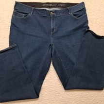 Eddie Bauer Curvy Fit Bootcut Jeans Size 22W Women Dark Wash Regular Fit - £11.33 GBP