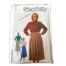 UNCUT Simplicity 7098 Misses Vintage 1980s Top Stitched Mid Length Skirt... - £4.88 GBP