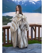 Coyote Fur Coat Coats 50" Long M - Wild Luxury in Motion Fast Shipping - $679.00
