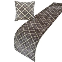 The Homecentric  - Velvet Crossroads Gray Decorative Bed Runner and Pill... - $59.89+