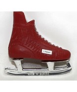Vintage Bauer Miniature Ice Skate Toy Plastic Red Made Canada SU-RE Inc - $4.46