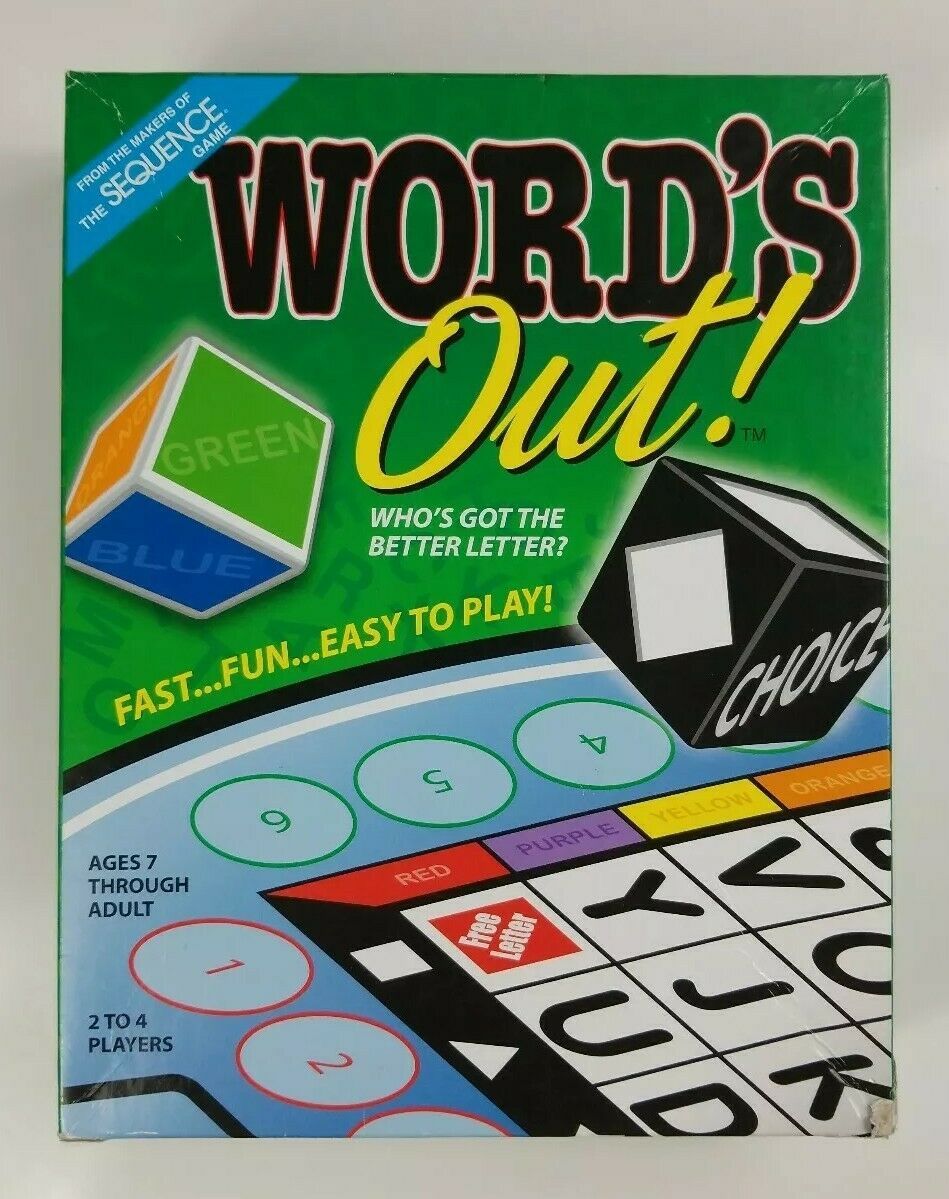 WORDS OUT Board Game Fast Fun Easy to Play 2011 Jax Ltd  - £9.62 GBP