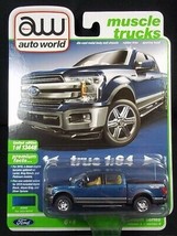 Auto World 2021 R3 Muscle Trucks Blue Jeans 2019 Ford F-150 Lariat New - £9.97 GBP