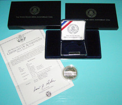 1992 West Point Mint - 1 oz.90% Silver - White House 200TH Anniversary $1 Proof+ - £22.68 GBP