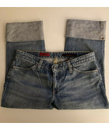 AG Adriano Goldschmied The Shorty Cuffed Size 29R Measures 32&quot; Stretch  - $408.36 MXN