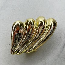 Gold Tone Abstract Wing Belt Buckle Piece - $6.92