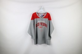 Vintage 90s CCM Mens Large Distressed Spell Out Detroit Red Wings Hockey Jersey - $64.30