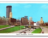 Skyline Vista Minneapolis Minnesota Mn Unp Cromo Cartolina N24 - $3.36