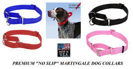 Usa Made Dog No Slip Martingale Adjustable Choke Nylon Training Collar Obedience - £11.21 GBP+