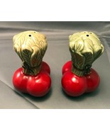 Vintage Ceramic Radish Salt &amp; Pepper Shakers - 1980&#39;s - £9.07 GBP