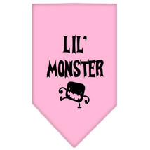Lil Monster Screen Print Bandana Light Pink Small - £9.26 GBP