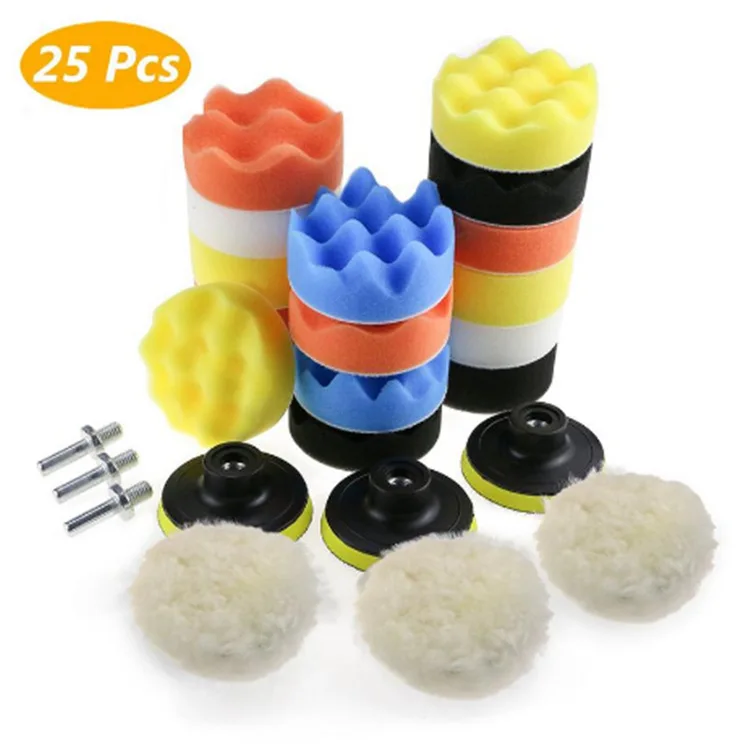 Car Foam Drill Polishing Pad Kit Buffing Pads Sponge Set Drill Power Too... - $622.52