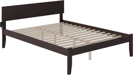 Afi Orlando Platform Bed With Open Footboard And Turbo Charger, Queen, Espresso - £331.72 GBP