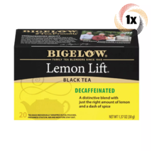 1x Box Bigelow Lemon Lift Decaffeinated Black Tea | 20 Pouches Each | 1.37oz - £8.37 GBP