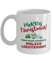Christmas Mug From Police Lieutenant - Merry Christmas 2 From Your Favorite -  - £11.98 GBP