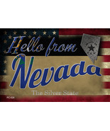 Hello From Nevada Novelty Metal Postcard - $21.81 CAD